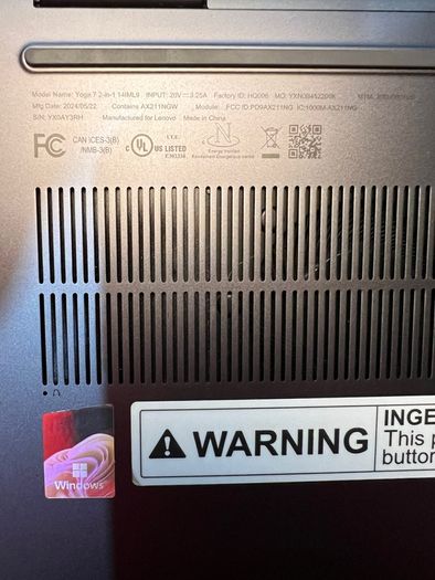 Lenovo Yoga 7i Touch Laptop