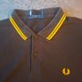 Fred Perry Polo - Black/Yellow L Image 2
