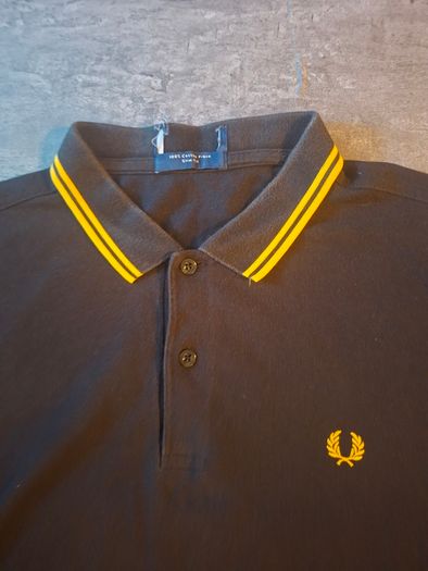 Fred Perry Polo - Black/Yellow L