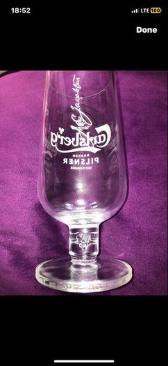 Carlsberg Pilsner pint beer glasses Brand new with boxes