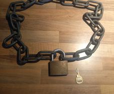 Abus lock chain hardened steel