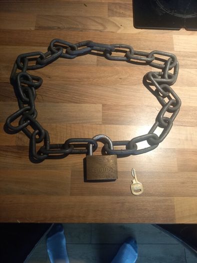 Abus lock chain hardened steel