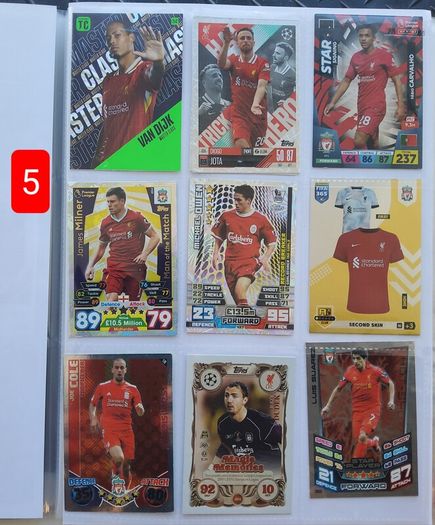 Liverpool Football Cards (shiny, Special, Etc)
