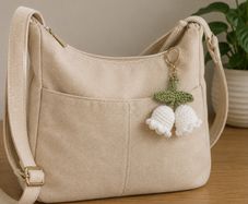 White crocheted flower