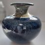 Stunning Louis Mulcahy Ireland Blue Drip Glaze Ceramic Posy Vase Medium - Made in Dingle Image 9