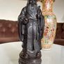 Rare Vintage Resin Asian Japanese Statue Fukurokuju Lucky God Image 9