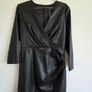 NWT Forever New Tabitha Black Faux Leather Mini Dress Size 12  EUR 40 Image 9