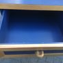 Solid wood heavy Bedside locker and matching bookshelf Image 2