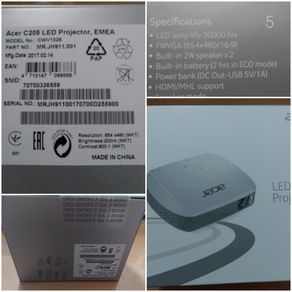 LED mini projector C205 (brand new sealed in box)