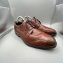Ecco Melbourne Derby Shoes - Size UK 8.5 - Brown Leather Image 4