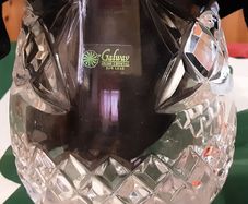 nice galway crystal hurricane candle holder