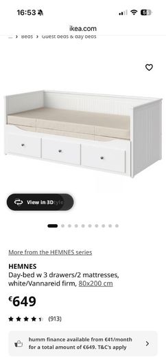 Ikea Henmes Daybed single and king size