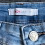 Monday Denim Shorts XS Embroidered Floral & Bird Design Image 6