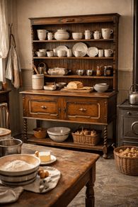 Victorian Oak Dresser