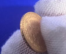 Rare date 1920 Mexican 2 dos Pesos gold coin