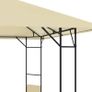 Garden Gazebo 3x3x2.6 m Cream 160g/m Image 2
