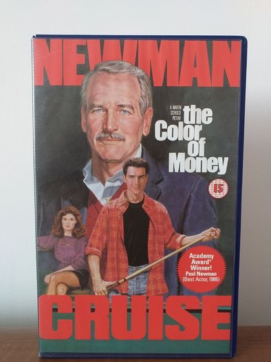 The Colour Of Money BIG BOX VERSION Video Cassette Tape Vhs Pal On A Super High Quality Cassette Tape In Cherry, Mint Condition Next To New