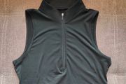 Blank front zipper cropped top size 10