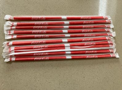 Coca Cola 10 Straws from the 80's