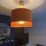Gorgeous Velvet Burnt Orange Lampshade Image 4