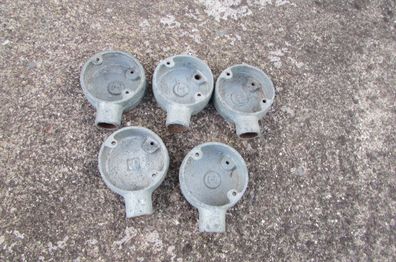 1 Way 20mm Terminal Conduit Box x 5 for Sale