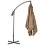 Cantilever Umbrella with Steel Pole 250x250 cm Taupe Image 3