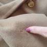 VINTAGE CRISTAL camel crop blazer with gold buttons Sz 14 Image 10