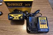 DeWALT 4AH 18V XR Battery And Multi Voltage 12V XR / 54V Flexvolt Charger. The Best A Professional Can Get. Closing down sale - all must go!.