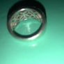 diamond ring silver band Image 2