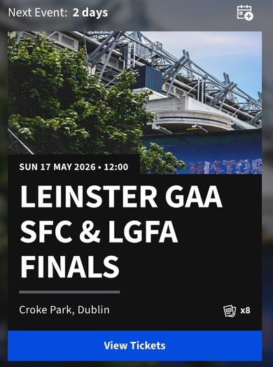 Leinster GAA Final tickets adult and juveniles (8 tickets)
