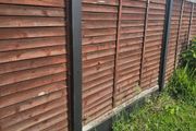 concrete H posts/ garden fence