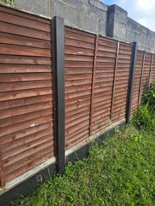 concrete H posts/ garden fence