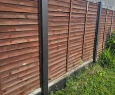 concrete H posts/ garden fence