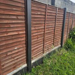 concrete H posts/ garden fence