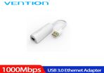 Vention USB 3.0 External Gigabit (1000Mbps) Ethernet/Network Card Adapter (White) (Brand New/Warranty)
