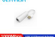Vention USB 3.0 External Gigabit (1000Mbps) Ethernet/Network Card Adapter (White) (Brand New/Warranty)
