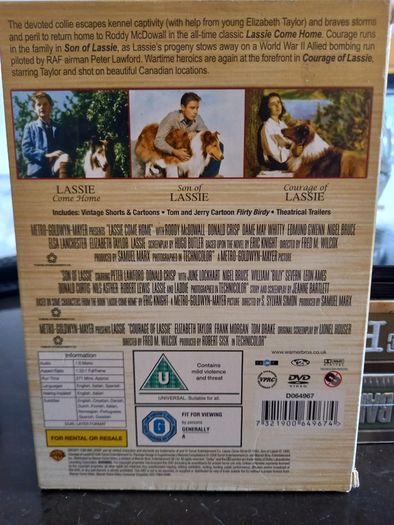 Lassie Dvd Collection Lassie Come Home Son Of Lassie Courage Of Lassie Vintage Family Movies