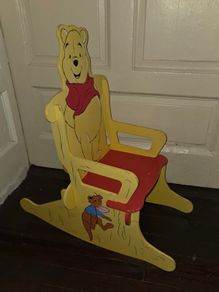 Wooden Winnie the Pooh kids Rocking Chair