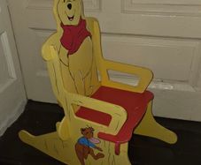Wooden Winnie the Pooh kids Rocking Chair