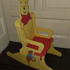 Wooden Winnie the Pooh kids Rocking Chair