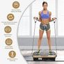 Vibration Plate Exercise Machine, Whole Body Workout Fitness Vibration Plate, Vibration Power Plate with Resistance Bands,Slim Vibration Platform for Home Training & Shaping,99 Levels Image 2