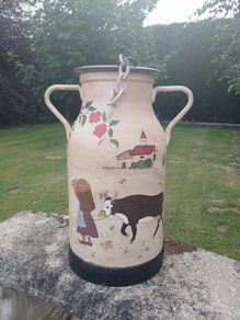 vintage french milk can