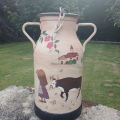 vintage french milk can