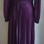 Lorensa Evening Dress Full Length Ball Gown Long Sleeves Lined Purple Size UK8-10 CAN POST Image 5