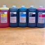 Premium Akink Dye refill Ink set (5 x approx. 1L bottles: Cyan, Magenta, Yellow, and 2 x Black Image 2