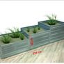 Raised flower beds for greenhouses galvanised steel Image 7