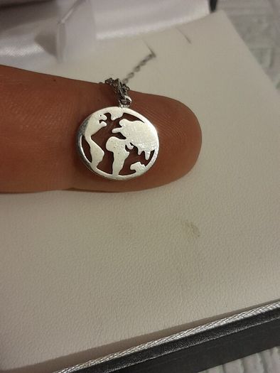 silver chain and pendant
