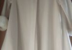 Girls white handmade coat