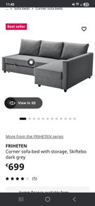Ikea corner sofa bed