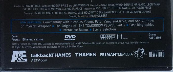 The Tomorrow People (Complete Series 1-8) 1973 - 1979 [DVD TV Boxsets] Region 1
